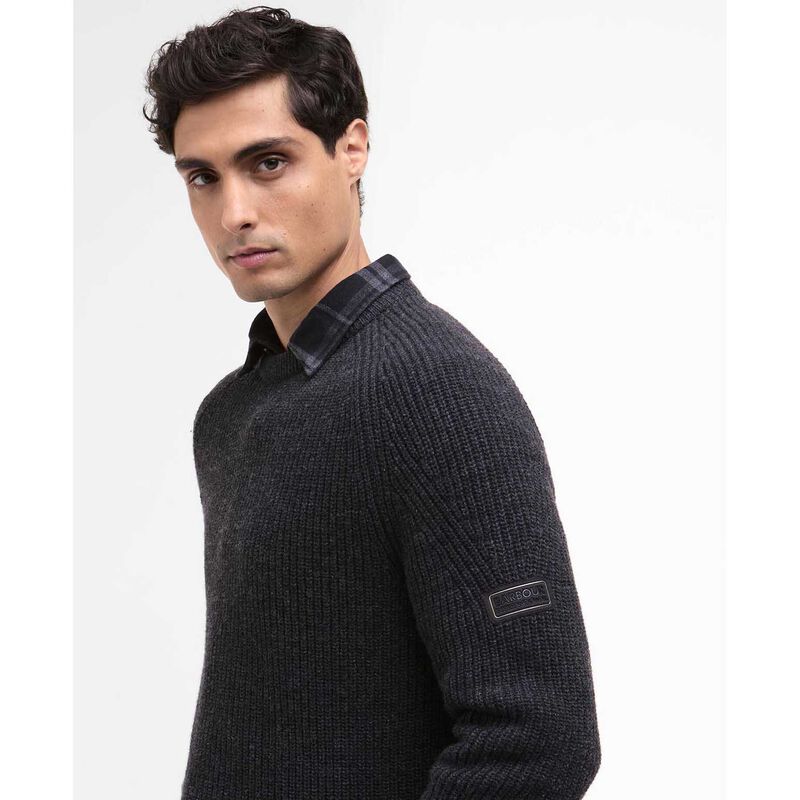 Barbour International Chester Crew Knit Jumper image number 2